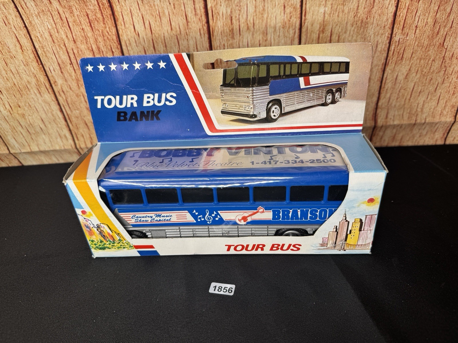 Vtg Nashville TN Country Music Show Capital Tour Bus Bank Model Blue Branson Vtg Nashville TN Country Music Show Capital Tour Bus Bank Model Blue Branson