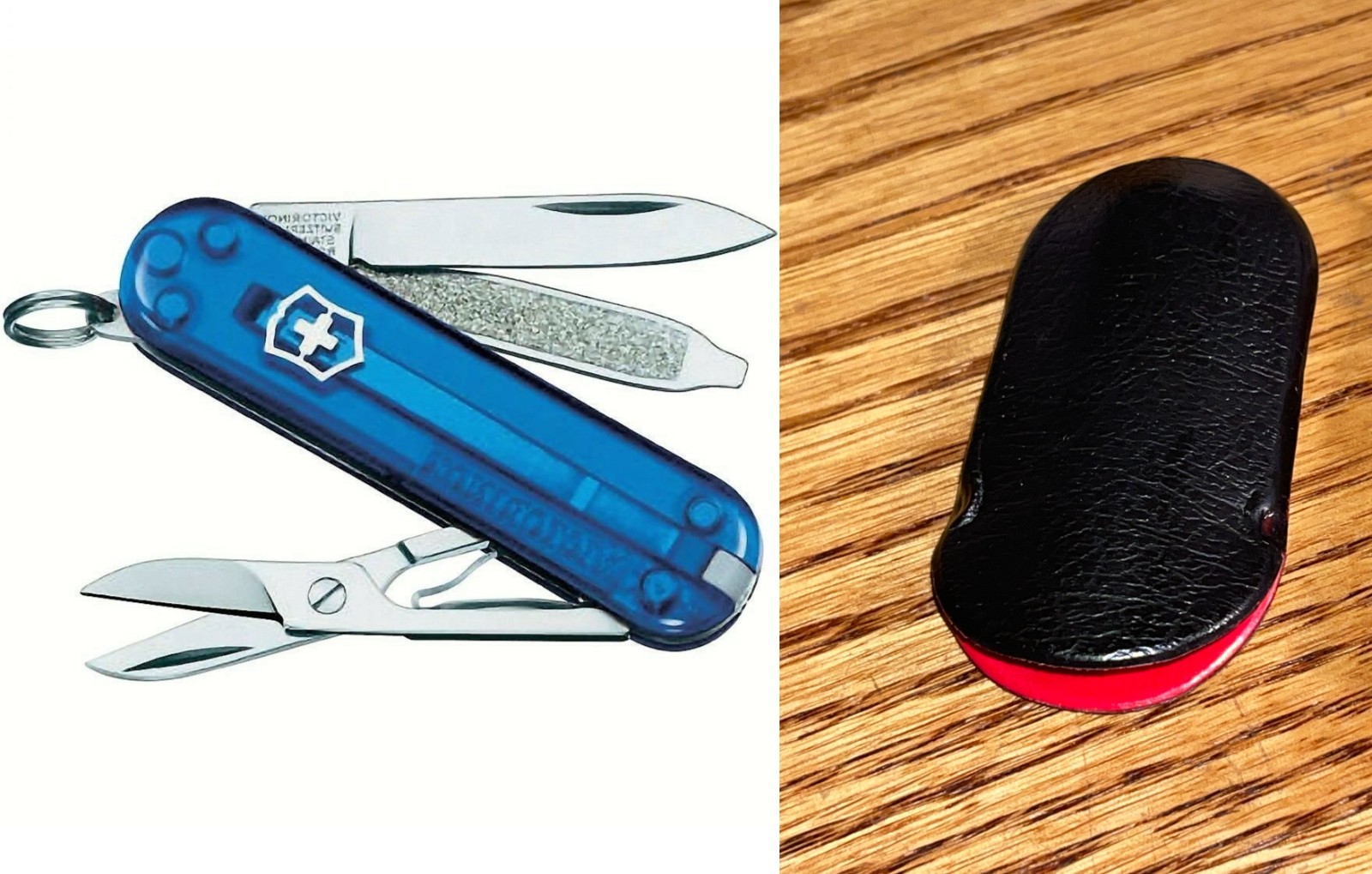 NEW in Box Victorinox Knife Swiss Army Translucent BLUE CLASSIC SD + SLEEVE NEW in Box Victorinox Knife Swiss Army Translucent BLUE CLASSIC SD + SLEEVE