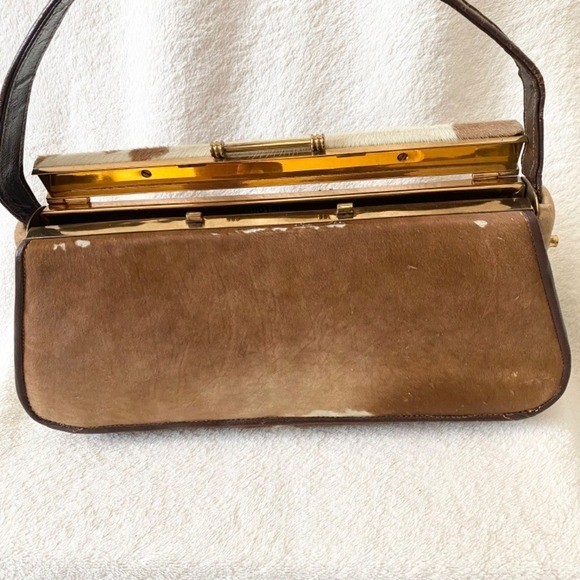 RARE Antique 100% Genuine CowHide Leather Clutch by ARTMEX Hand-Made Mexico RARE Antique 100% Genuine CowHide Leather Clutch by ARTMEX Hand-Made Mexico