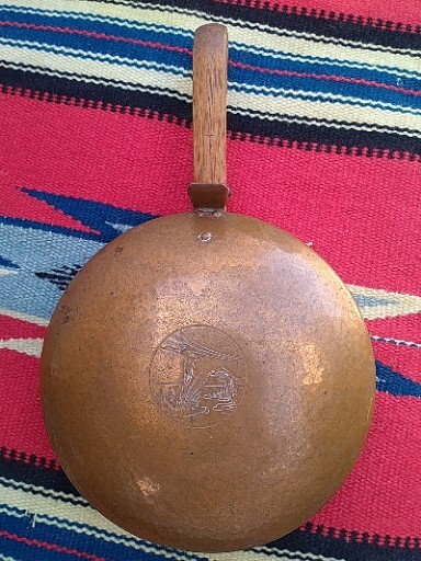 Vintage copper pan with attached lid Tec-Craft California Duck Hunting Theme Vintage copper pan with attached lid Tec-Craft California Duck Hunting Theme