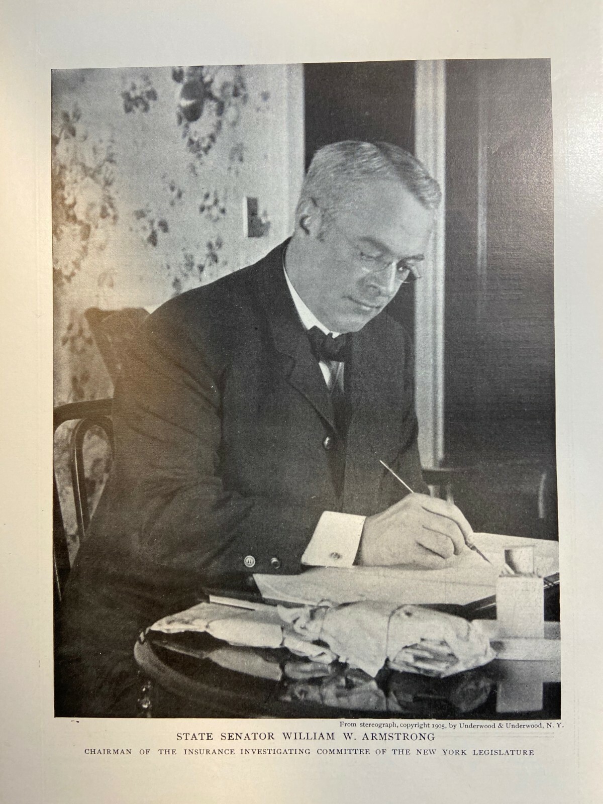 1906 Vintage Magazine Illustration William W. Armstrong New York Senator 1906 Vintage Magazine Illustration William W. Armstrong New York Senator