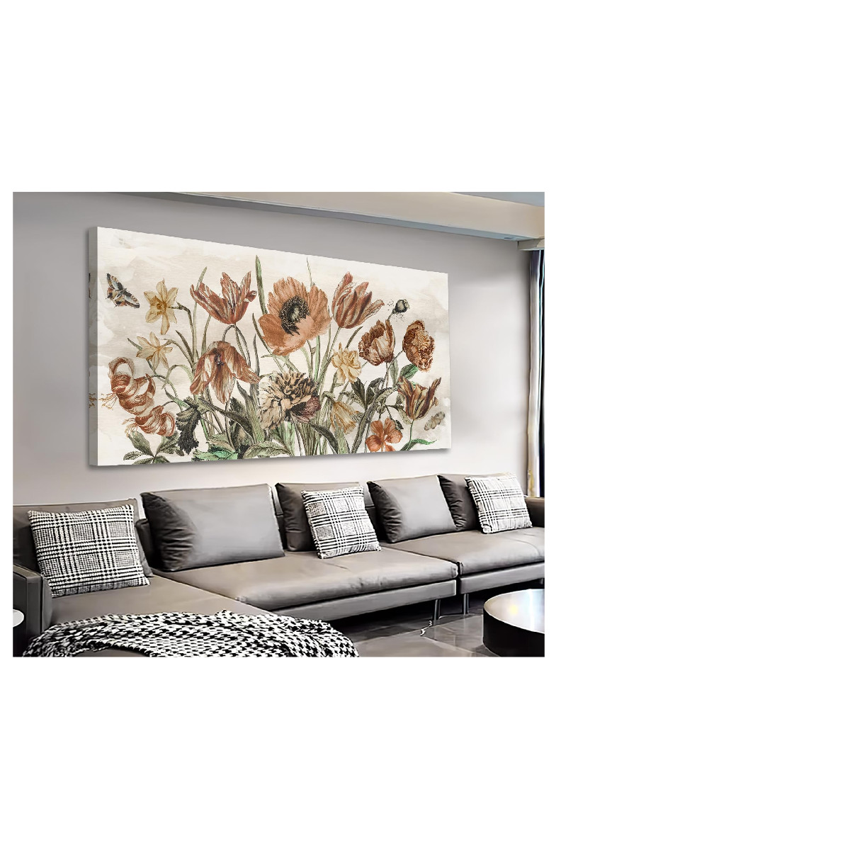 Yearainn Rustic Floral Canvas Wall Art - Tones Flowers Pictures Wall Yearainn Rustic Floral Canvas Wall Art - Tones Flowers Pictures Wall