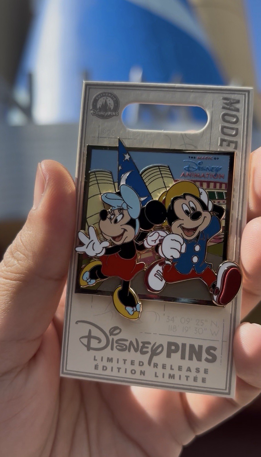 Disney Parks 2026 Magic Of Disney Animation Mickey And Minnie Mouse LR Pin New