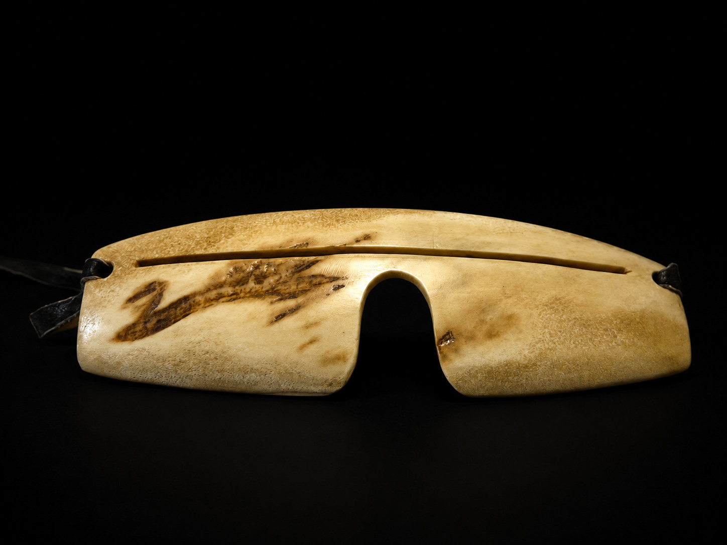 Eskimo Snow Goggles, Yupik Hand Made Sunglasses, Inuit Style Goggles #5
