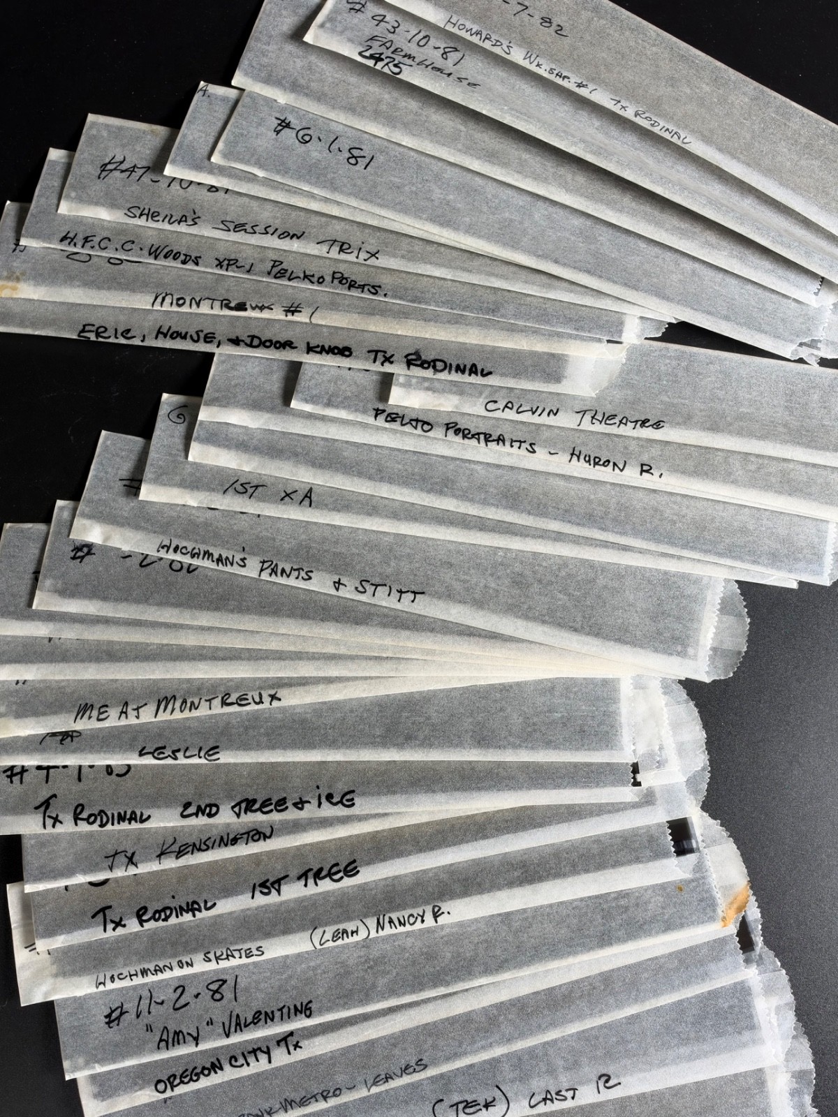 Lot of 30 rolls of 35mm film negatives-Professional Photographer Archive-1980\'s