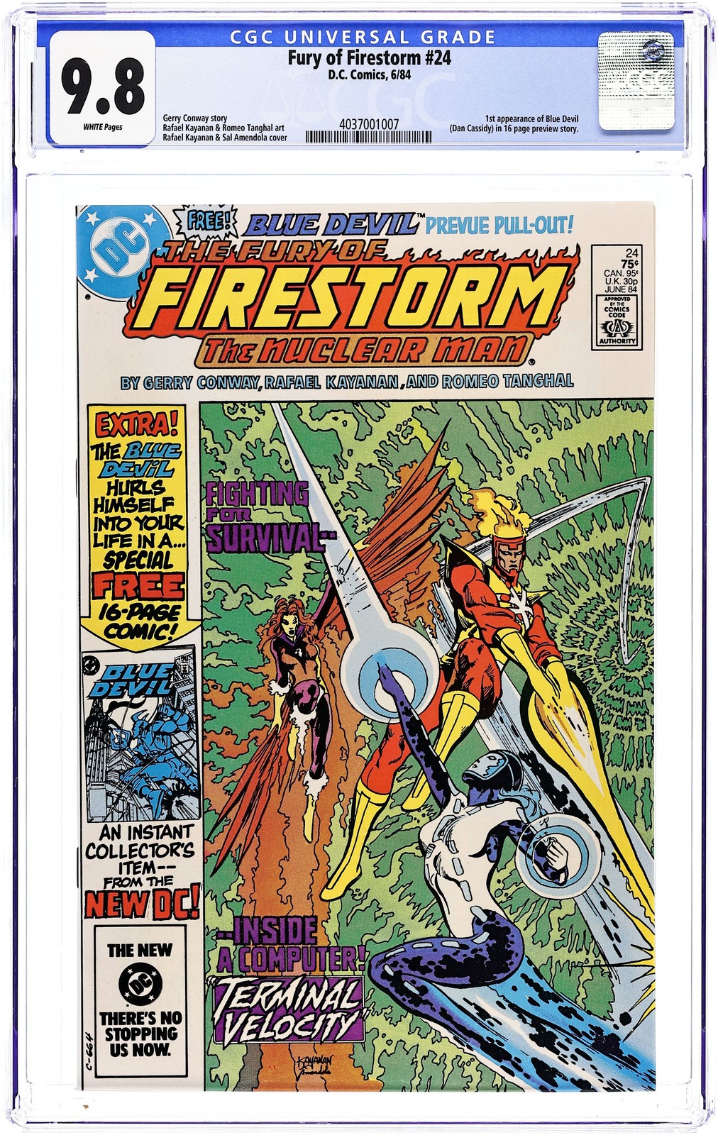 Firestorm #24 CGC 9.8 1984 4037001007 1st app. Blue Devil