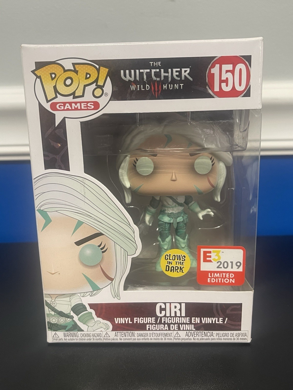 Funko Pop Games The Witcher Wild Hunt Ciri #150 E3 2019 GITD Limited Funko Pop Games The Witcher Wild Hunt Ciri #150 E3 2019 GITD Limited