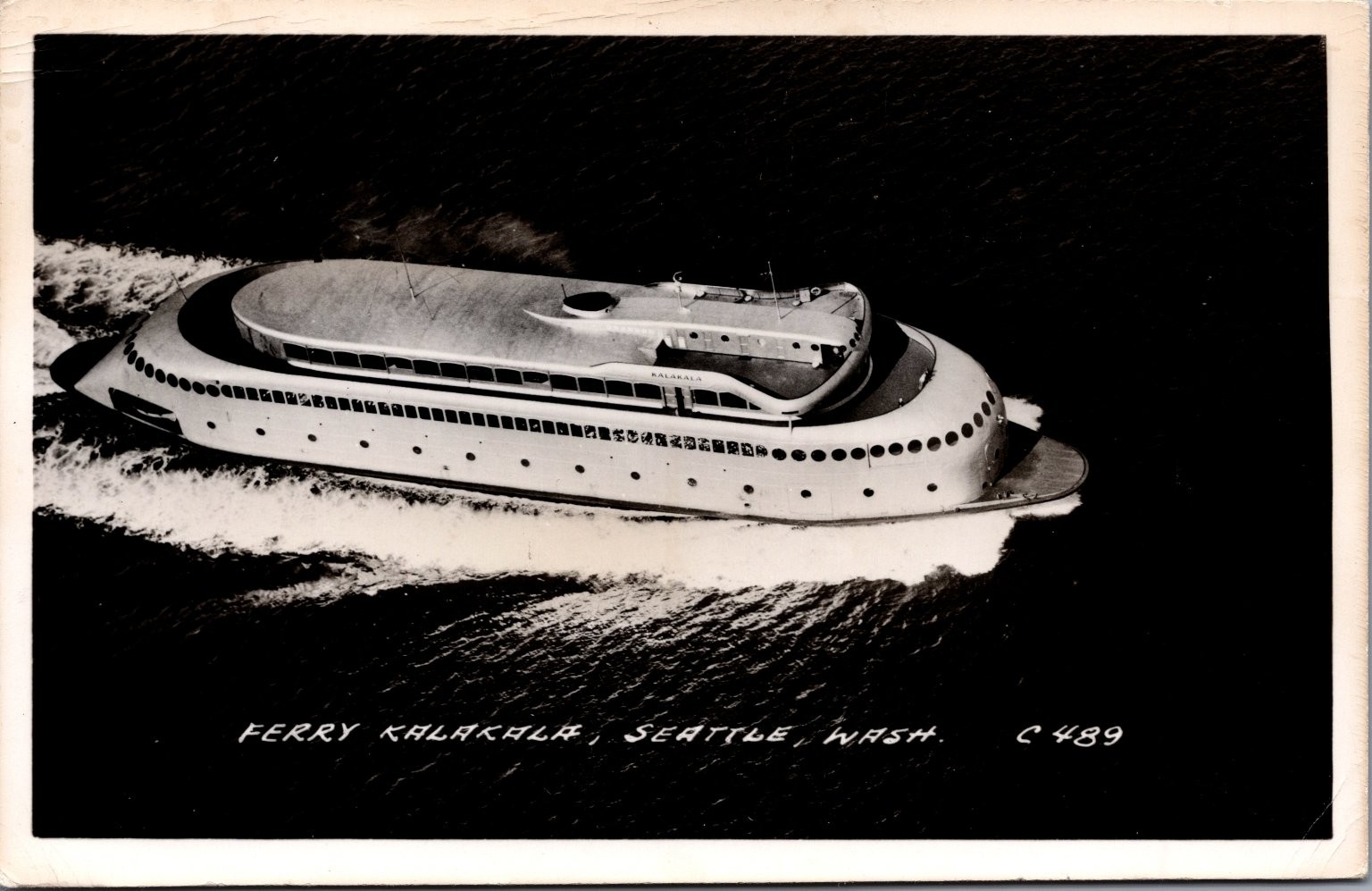 RPPC Ferry Kalakala Seattle Washington Streamlined Art Deco Boat Postcard RPPC Ferry Kalakala Seattle Washington Streamlined Art Deco Boat Postcard