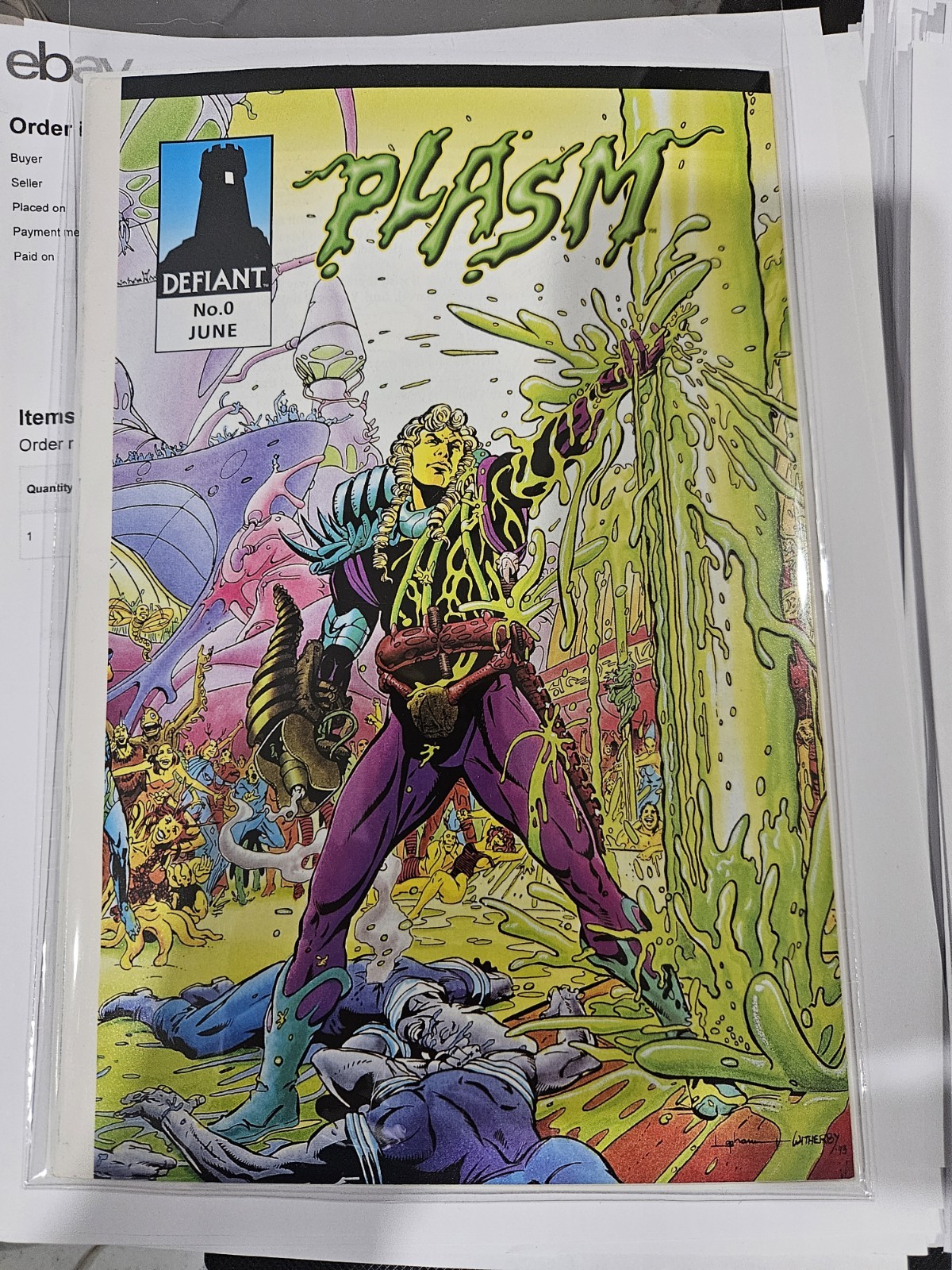 PLASM #0 One  Staple Variant Defiant Comics Extremely Rare NM+Last 1