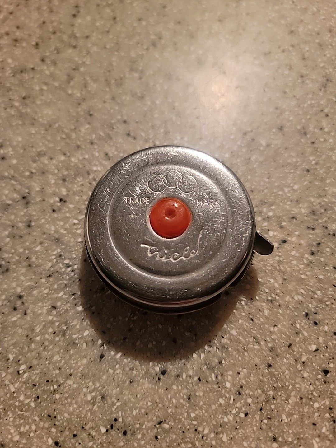 Vintage Tricle Metal Round Measuring Tape. Up To 200 Vintage Tricle Metal Round Measuring Tape. Up To 200