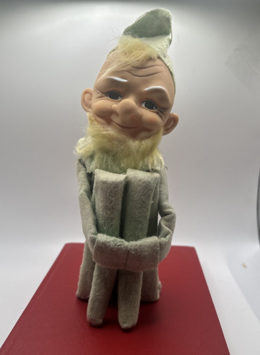 1966 Jamar Knee Hugging Elf/ Leprechaun 16 inch Pixie Doll~Japan