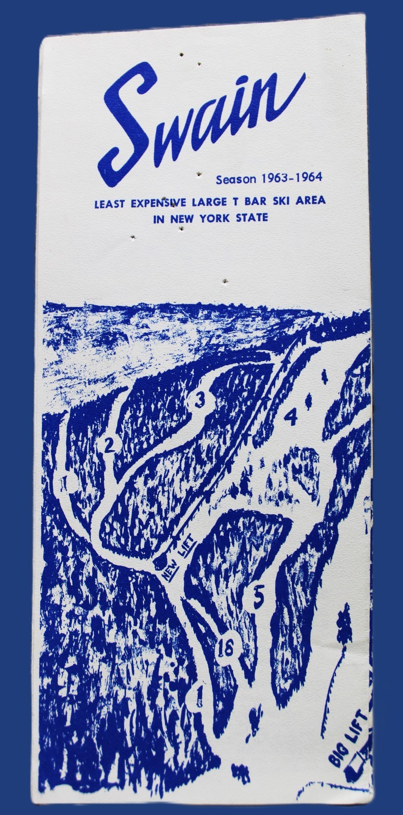 SWAIN SKI CENTER ADVERTISING BROCHURE GUIDE SEASON 1963 1964 VINTAGE SKIING SWAIN SKI CENTER ADVERTISING BROCHURE GUIDE SEASON 1963 1964 VINTAGE SKIING