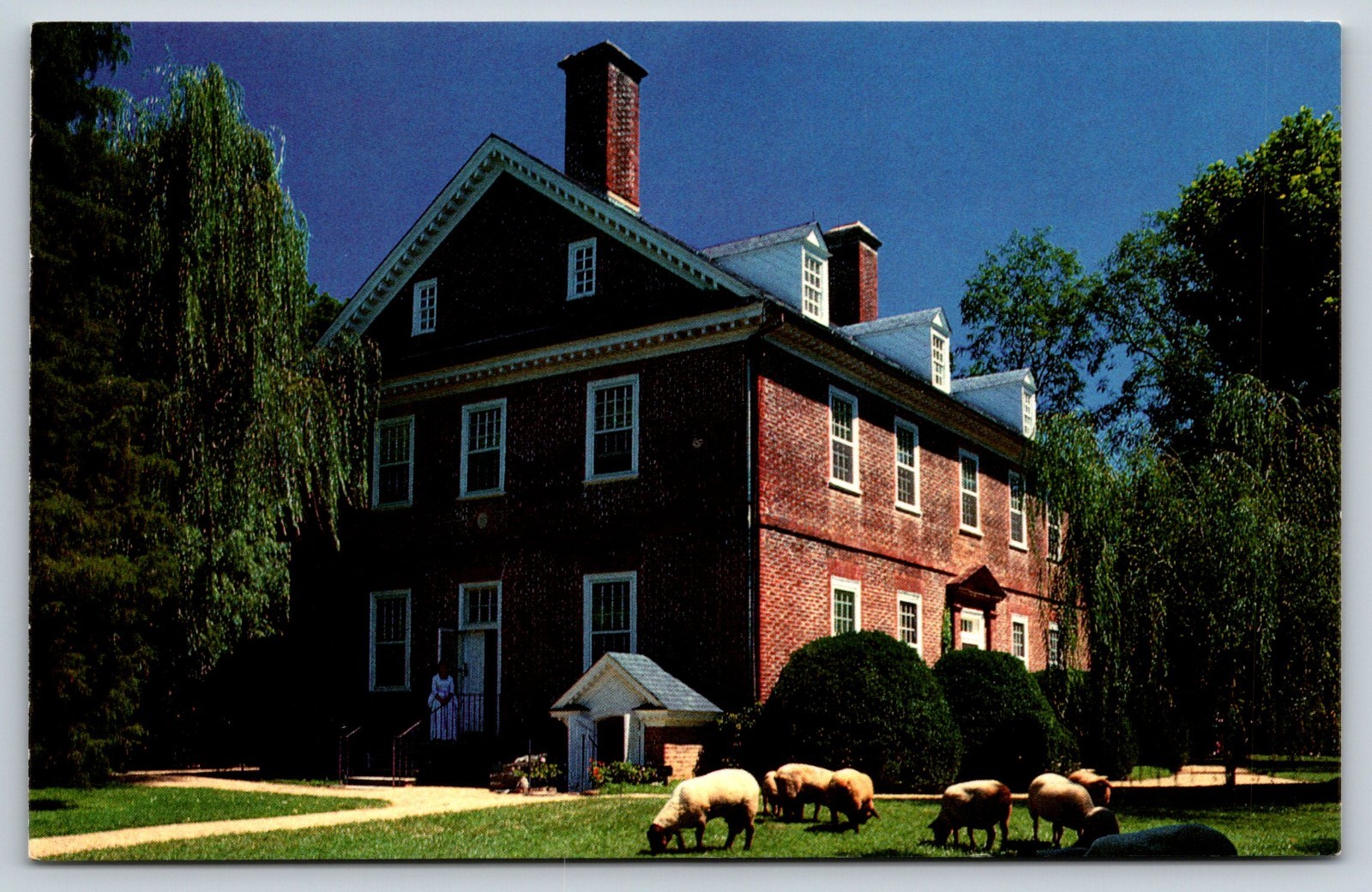 Virginia Berkeley Plantation Charles City Vintage Postcard