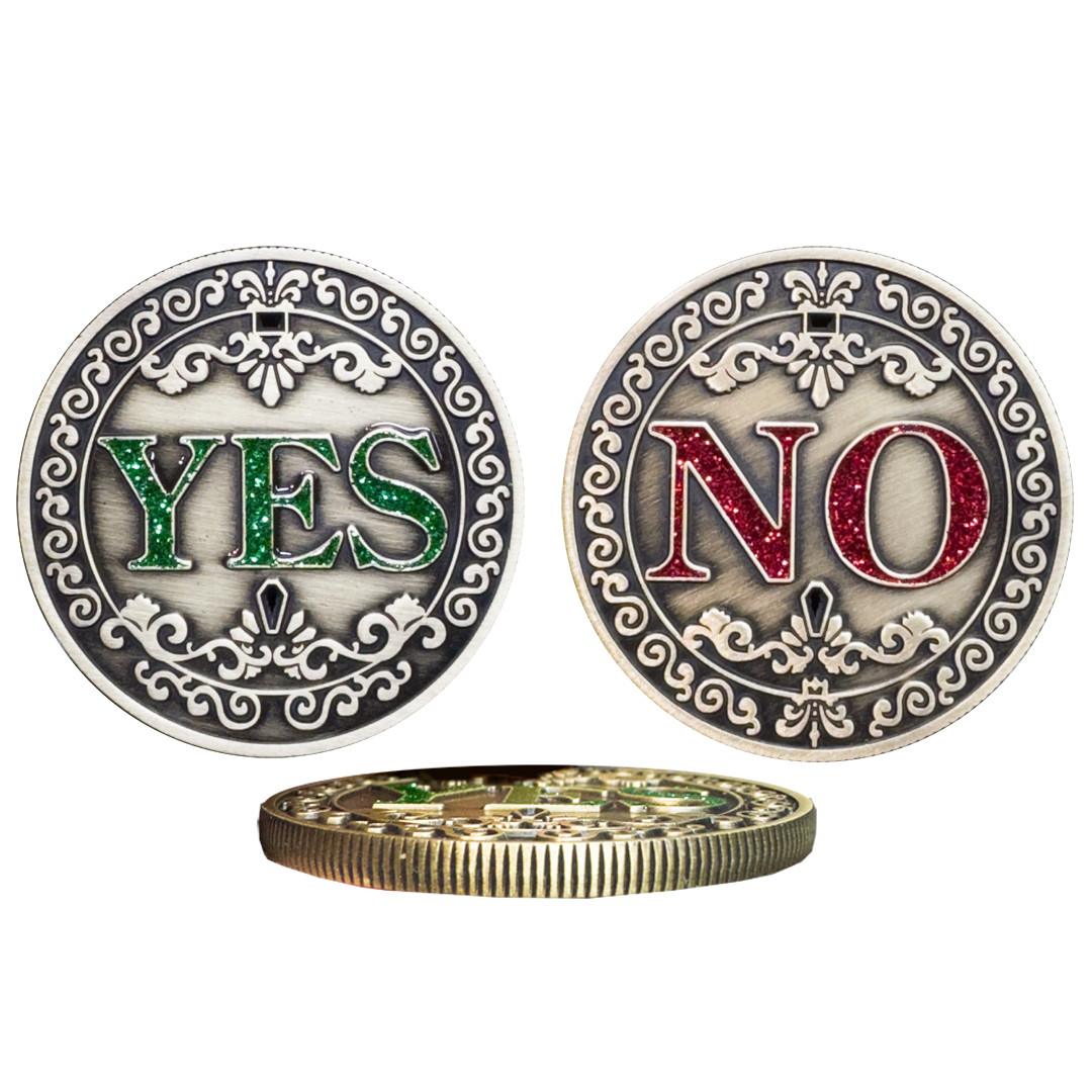 DD-011 Flip a coin YES or NO decisions made easy with the Decision maker Challen