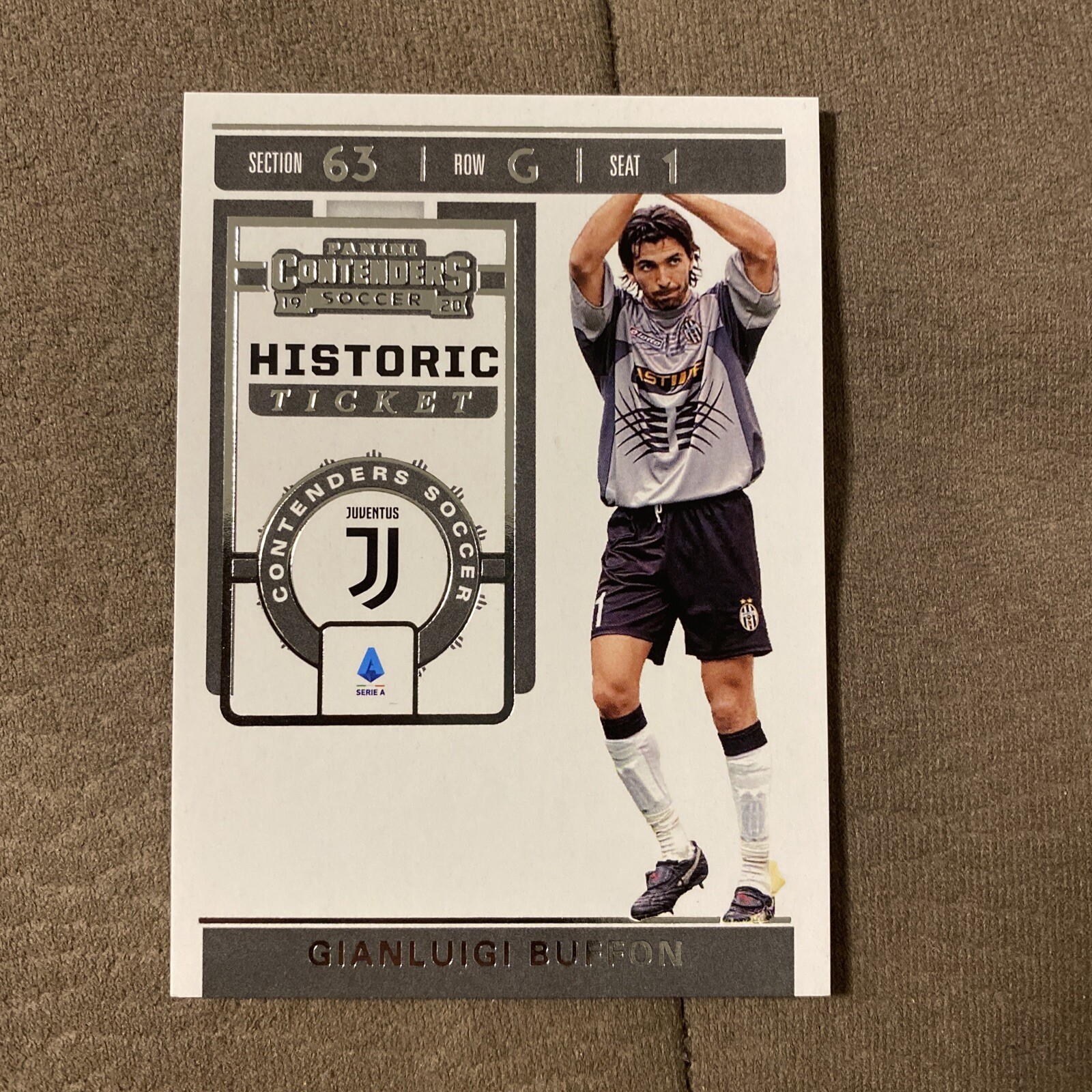 PANINI CHRONICLES 2019 - 2020 HISTORIC TICKET GIANLUIGI BUFFON JUVENTUS