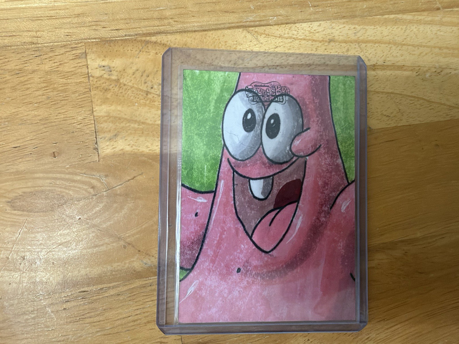 2025 Topps Chrome SpongeBob SquarePants Patrick Sketch 1/1 Artist Jeff Benitez