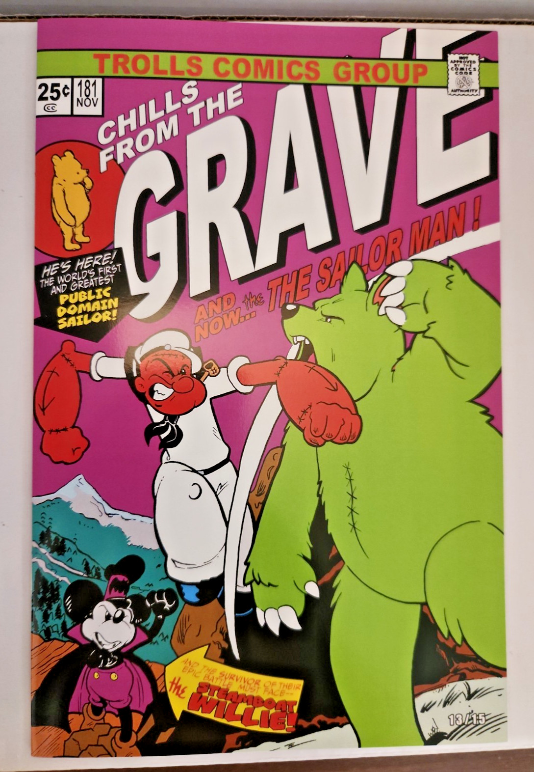 Chills From The Grave Comic LIMITED #13 (of 15) Popeye Homage Waite NM EXCLUSIVE