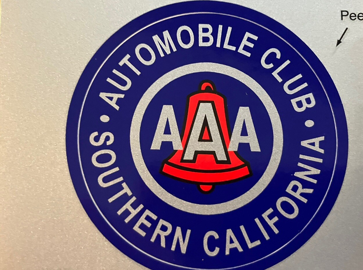 AAA Automobile Club STICKER Southern California. New. 3” AAA Automobile Club STICKER Southern California. New. 3”