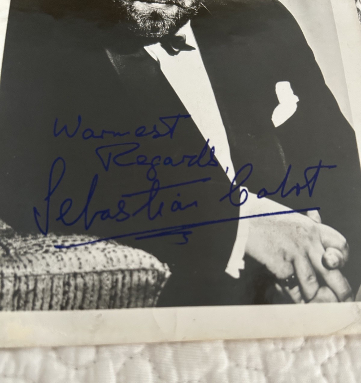 BRITISH CHARACTER ACTOR SEBASTIAN CABOT, SIGNED VINTAGE 5X7 PHOTO FAMILY AFFAIR BRITISH CHARACTER ACTOR SEBASTIAN CABOT, SIGNED VINTAGE 5X7 PHOTO FAMILY AFFAIR