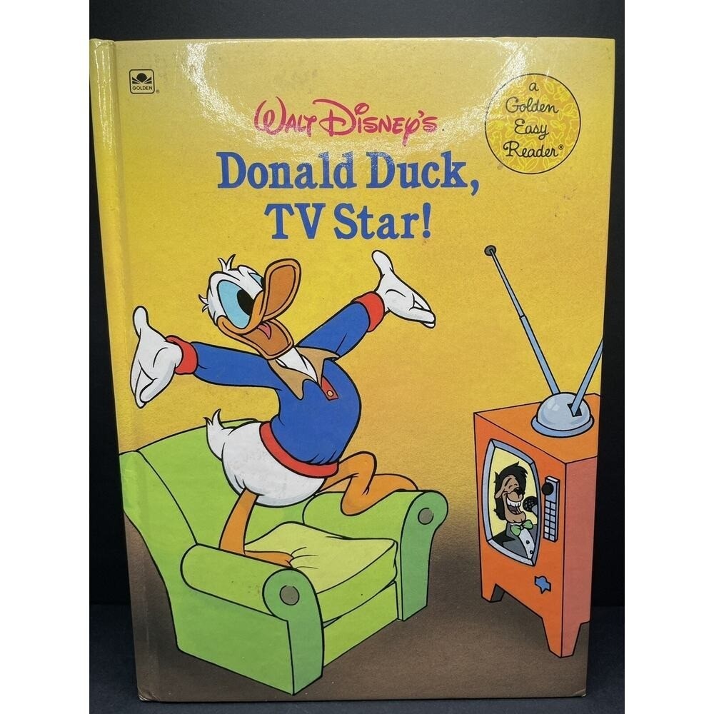Vintage 1988 Walt Disney\'s Donald Duck TV Star Book. No Damage or Writing