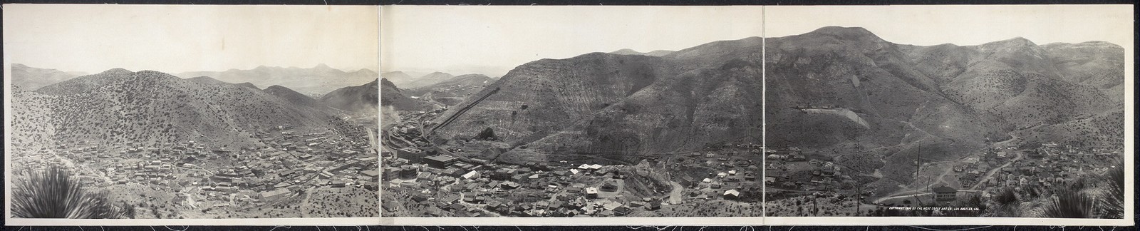 Photo:Panorama of Bisbee Arizona c1909 Mining Town