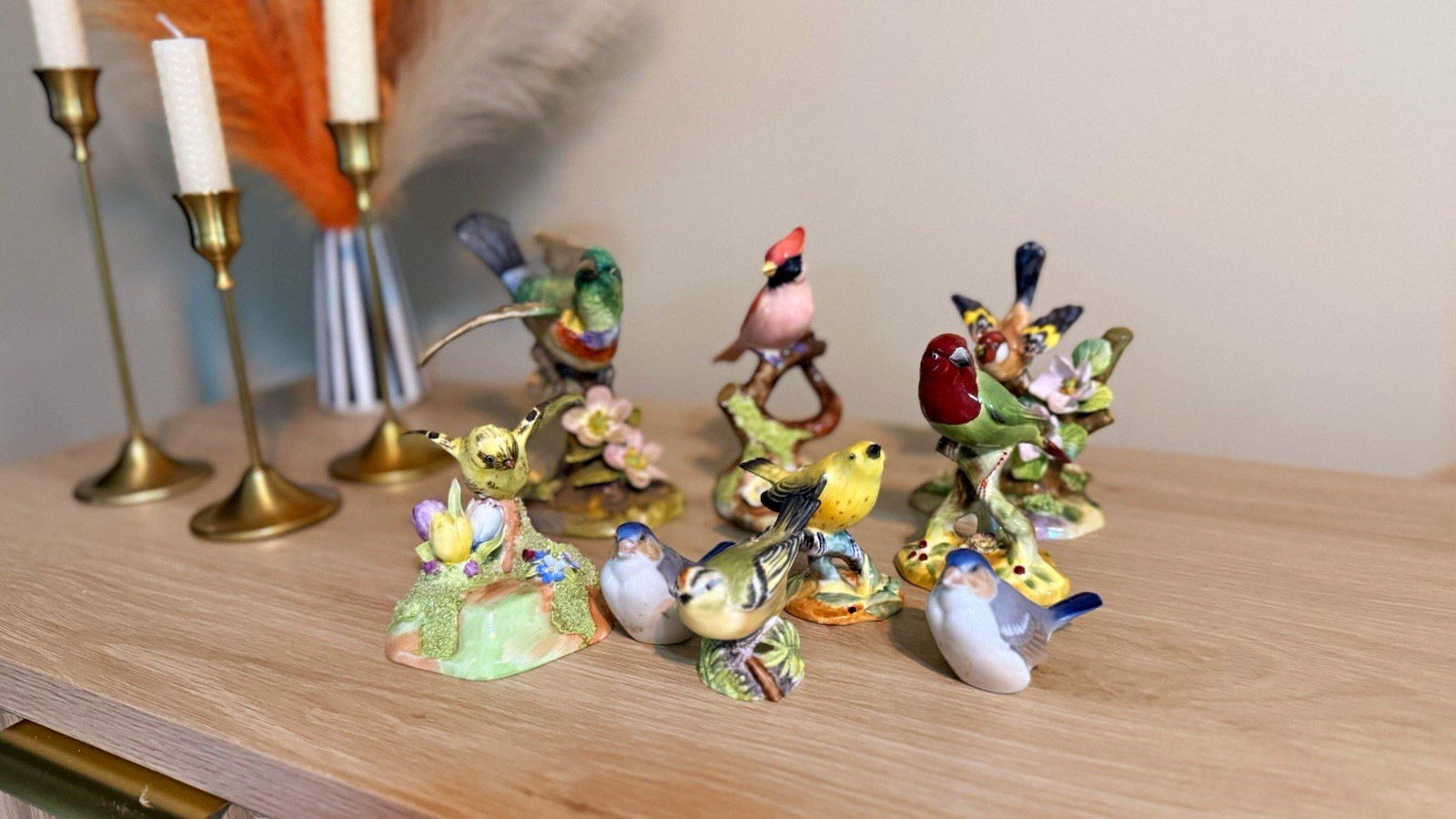 Lot of 9 Bird Figurines Crown Staffordshire Royal Worcester Adderley Denton Lot of 9 Bird Figurines Crown Staffordshire Royal Worcester Adderley Denton