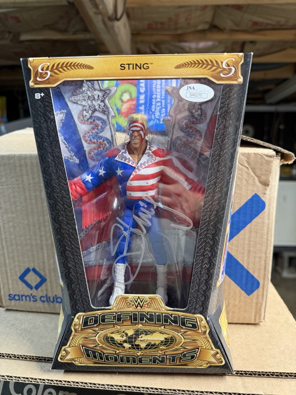 Mattel WWE Defining Moments Sting Autographed Figure JSA Mattel WWE Defining Moments Sting Autographed Figure JSA