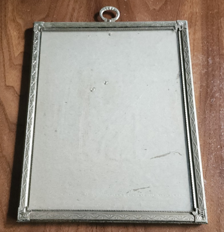 Vintage Highly Ornate Metal 8X10