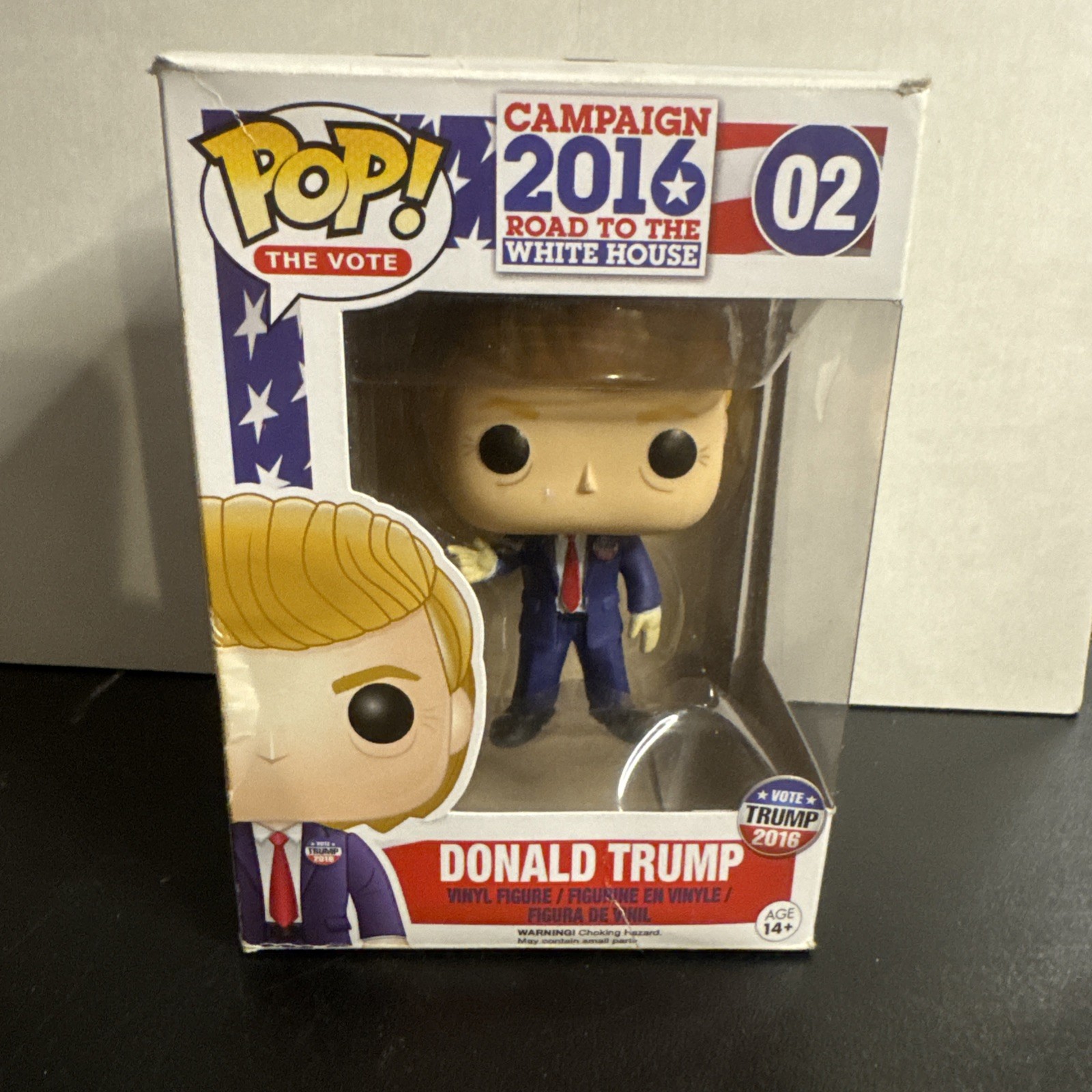 Funko Pop The Vote Presidents: Donald Trump #02 Rare (Box Damaged)
