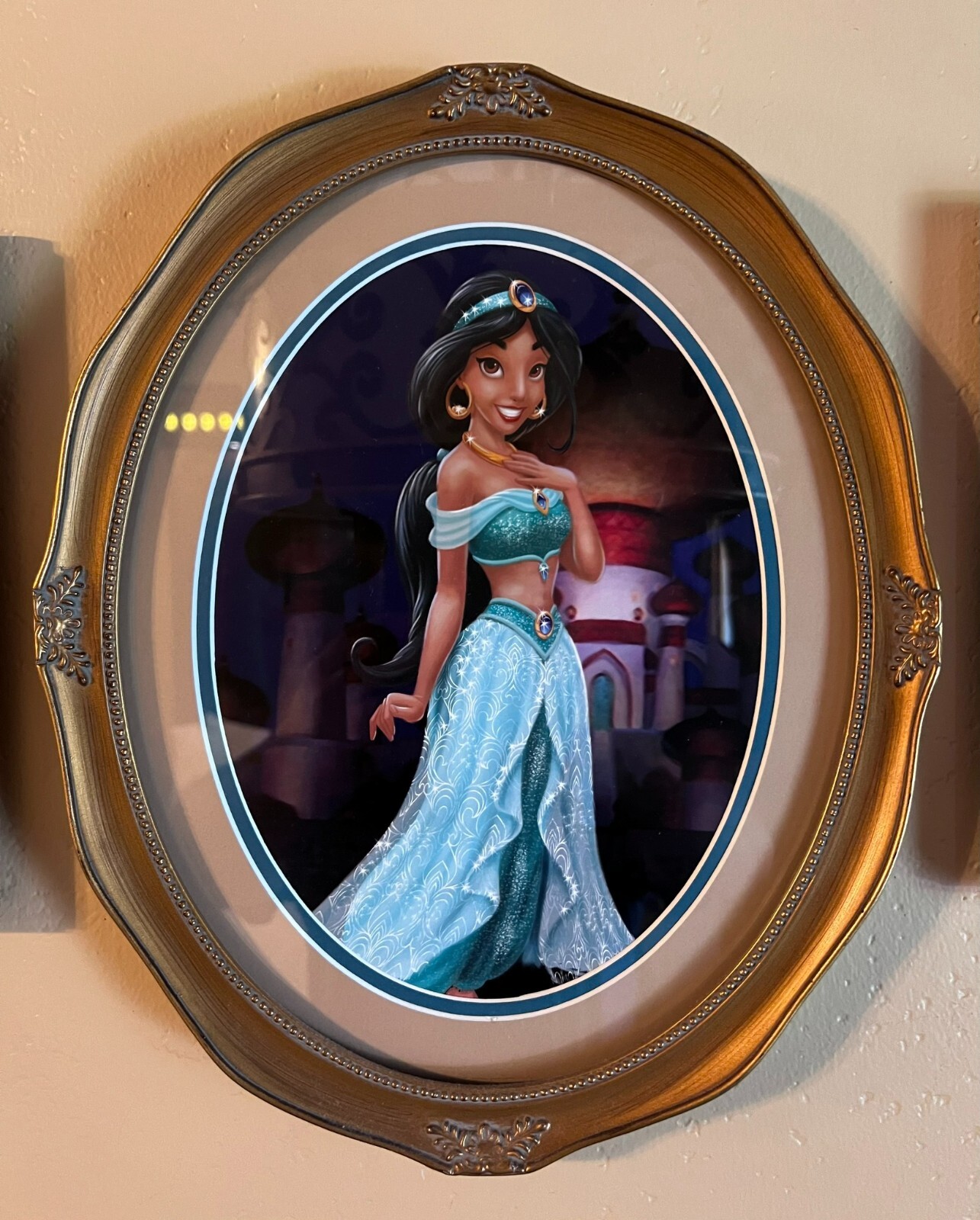 ROYAL ROOMS PORT ORLEANS RESORT Original Disney Prop ~ Jasmine Art  IN STOCK