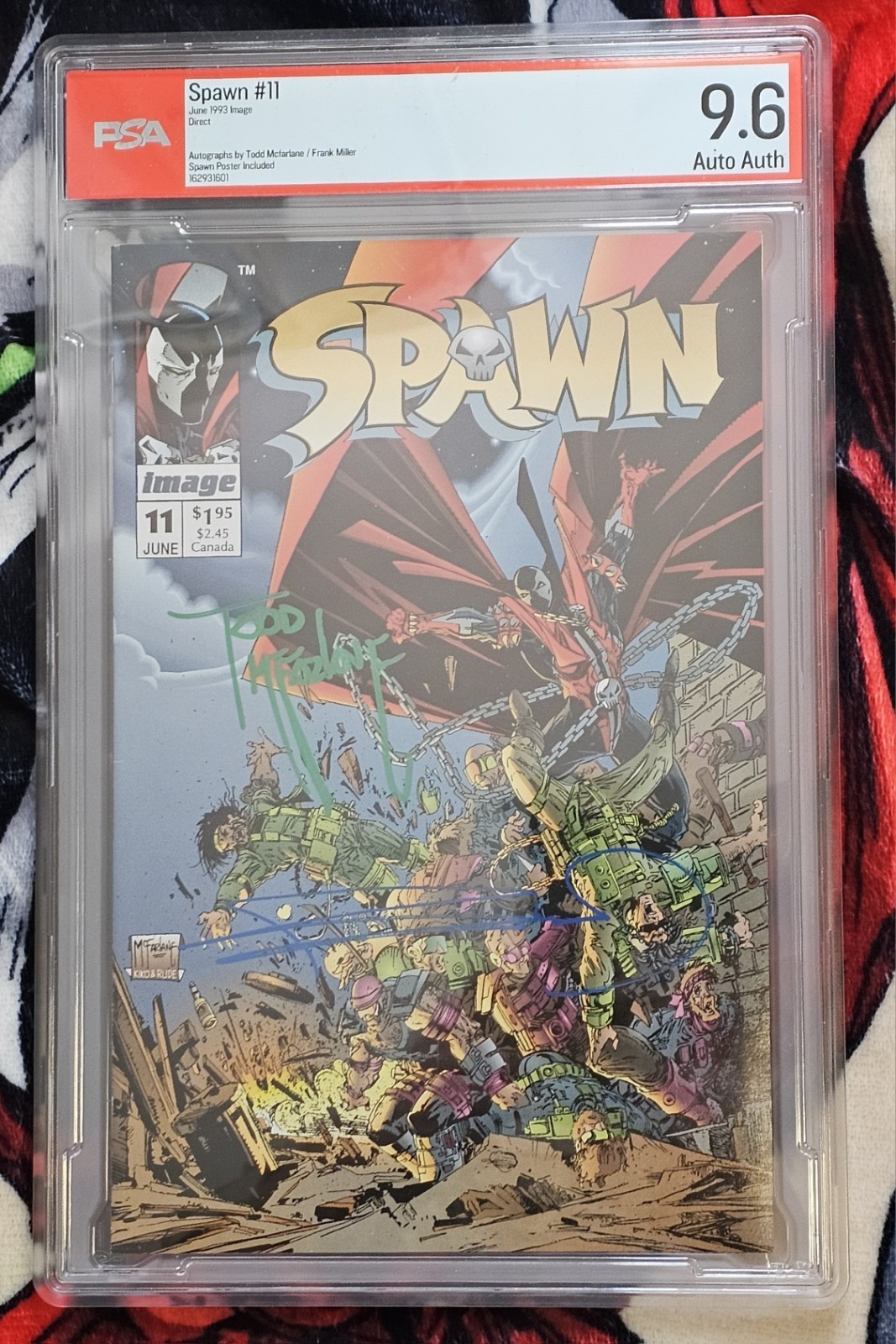 Spawn #11 CGC PSA 9.6 Auto Auth Todd McFarlane Frank Miller Dual Signed 1993 CGC