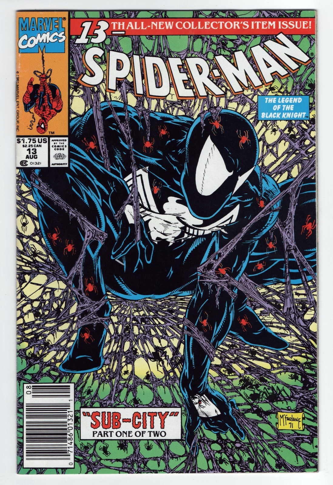 Spider-Man #13 Newsstand FN+ 6.5 McFarlane Homage Key Issue Spider-Man #13 Newsstand FN+ 6.5 McFarlane Homage Key Issue
