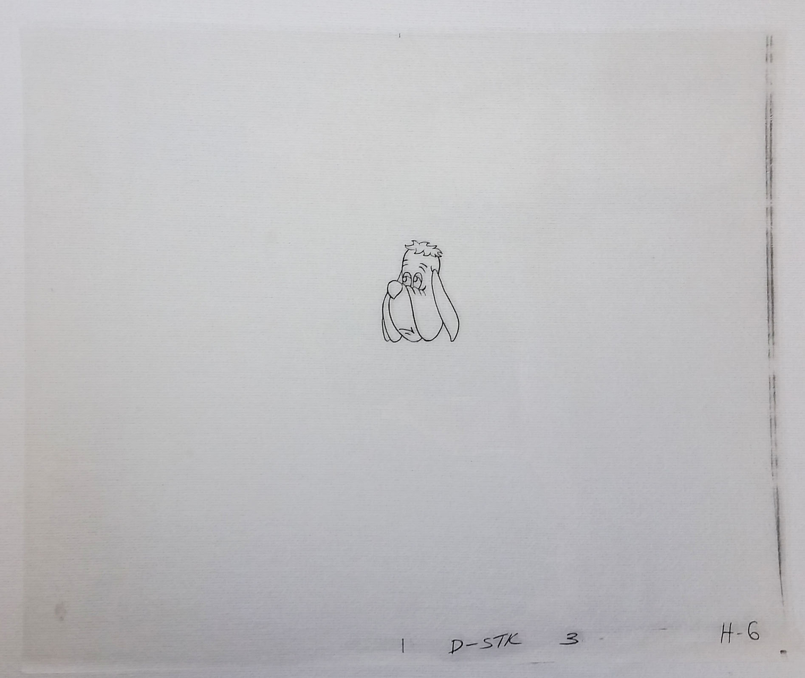 1980 animation original art cel ~ DROOPY
