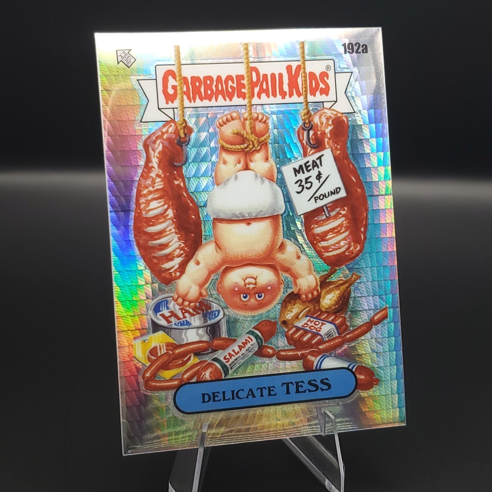 2022 Topps Garbage Pail Kids Chrome Prism Delicate Tess /199 #192A