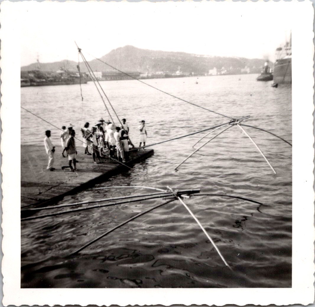 Vintage 1951 Keelung Formosa Taiwan Chinese Fishing Harbor Original Photograph