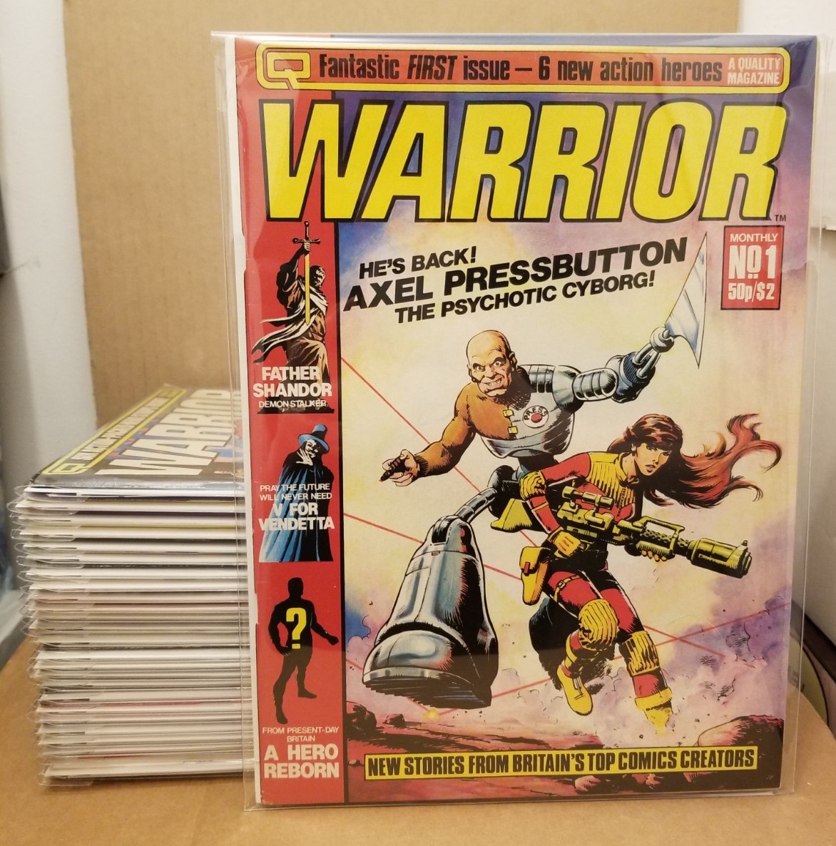 WARRIOR MAGAZINE #1-26 + MARVELMAN SPECIAL FULL RUN SET (FN-VF) 1982 ALAN MOORE