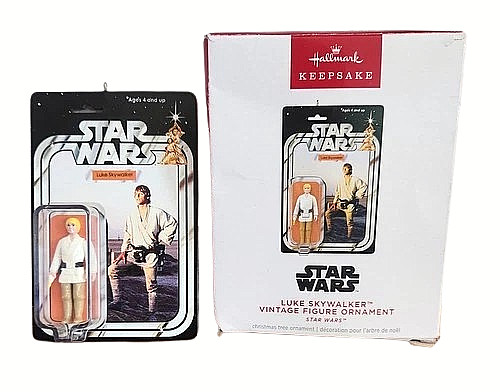 Hallmark 2025 Luke Skywalker Vintage Figure Star Wars Keepsake Xmas Ornament NIB