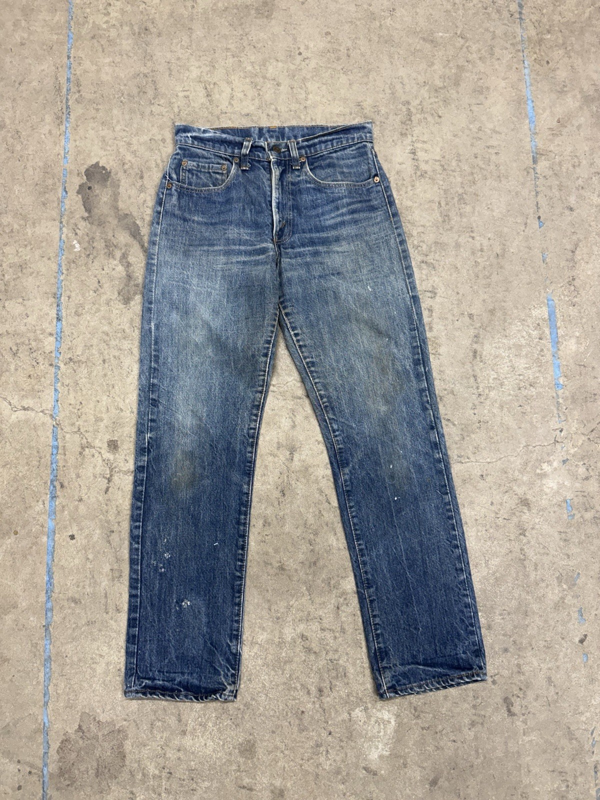 Vintage 1970s Levi’s 505 Zipper Fly Denim Blue Jeans Size 28”x 28” Vintage 1970s Levi’s 505 Zipper Fly Denim Blue Jeans Size 28”x 28”