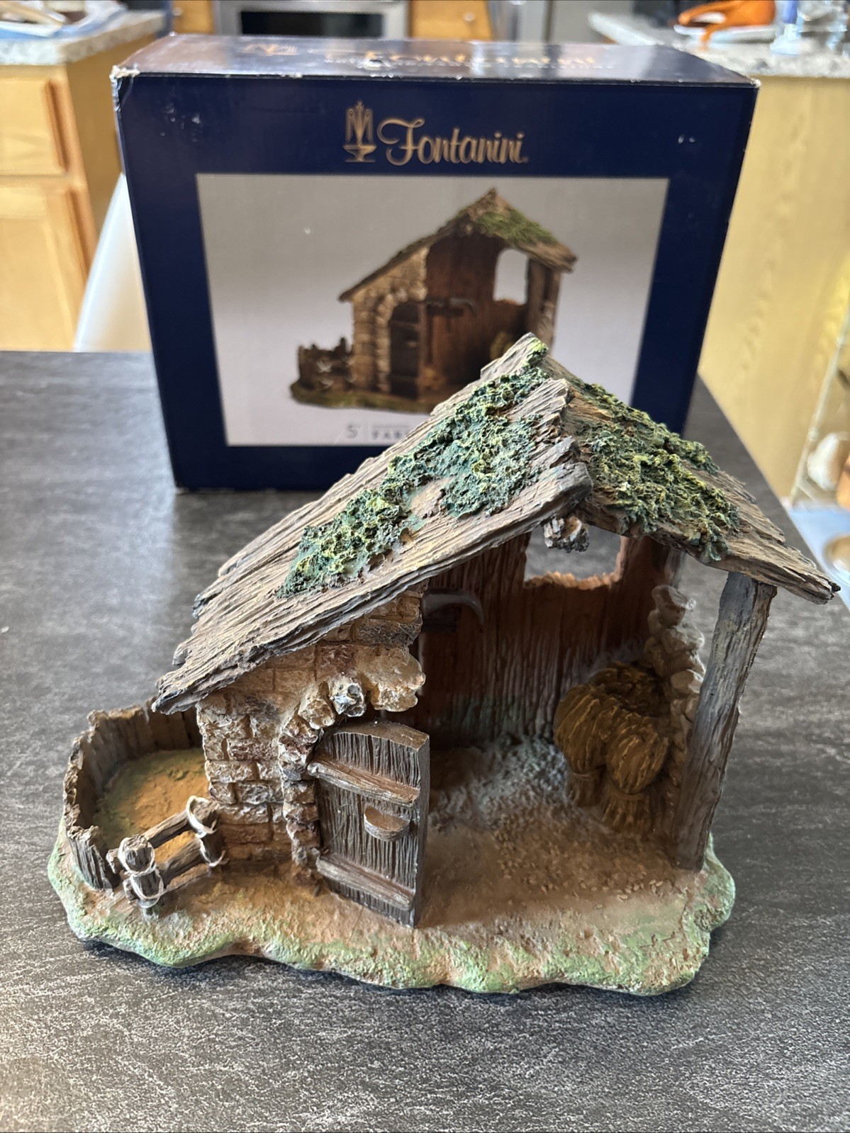 Fontanini Roman Farmer’s Shed #55576 Village Addition for 5\