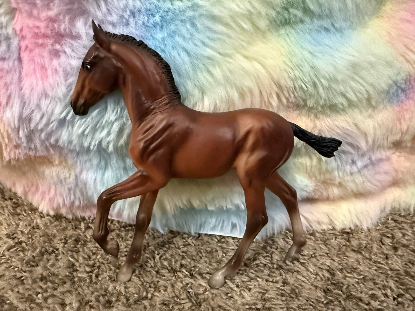 Retired Breyer Horse #1777 Fantasia Del C & Gozosa Bay Dun Andalusian Foal