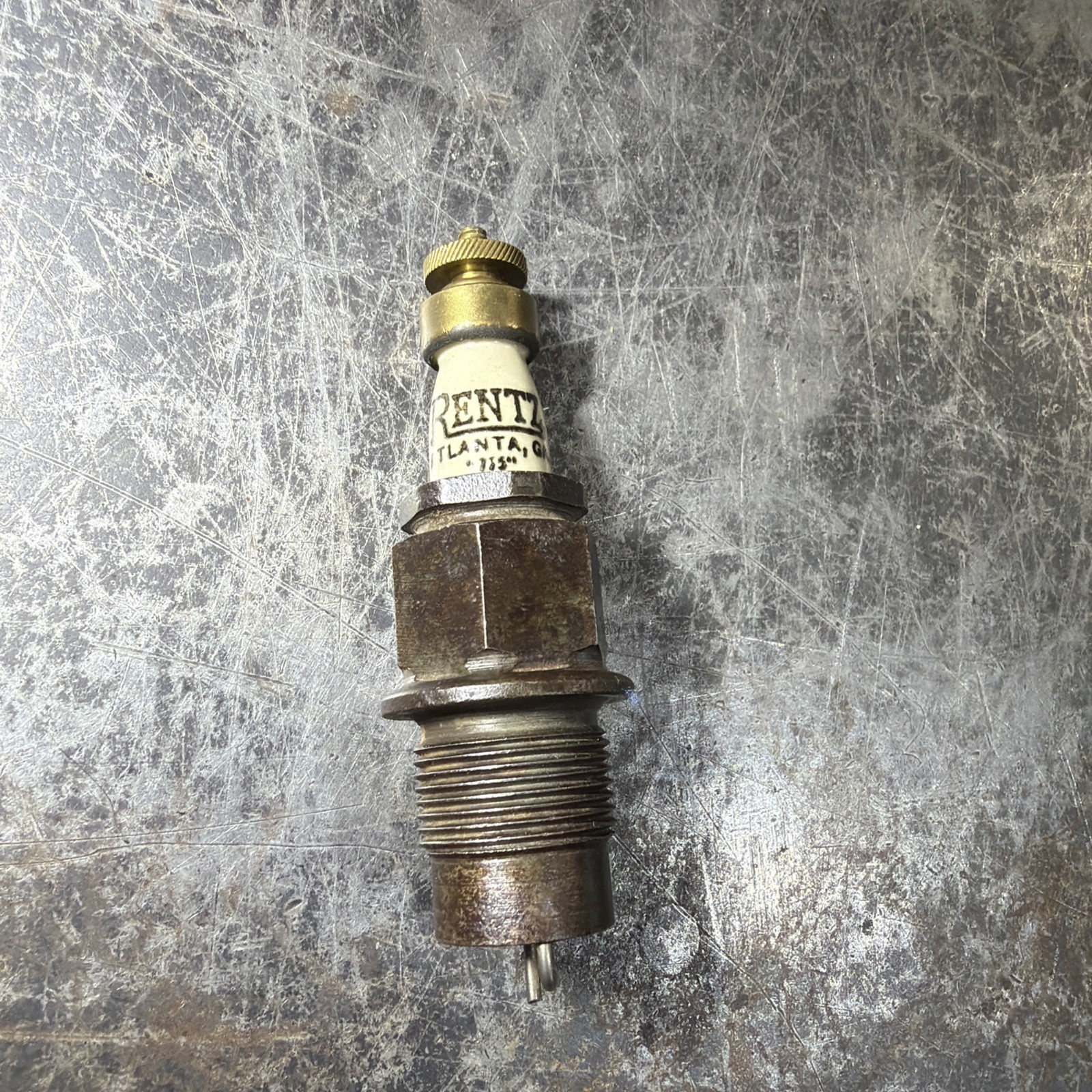 Antique Used Rentz 775 7/8” Spark Plug Automobile Hit Miss Neat 