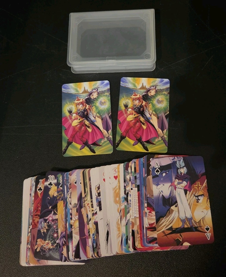 Vintage Slayers Playing Cards Poker Deck Graphic Manga Anime 54 Cards Set VTG