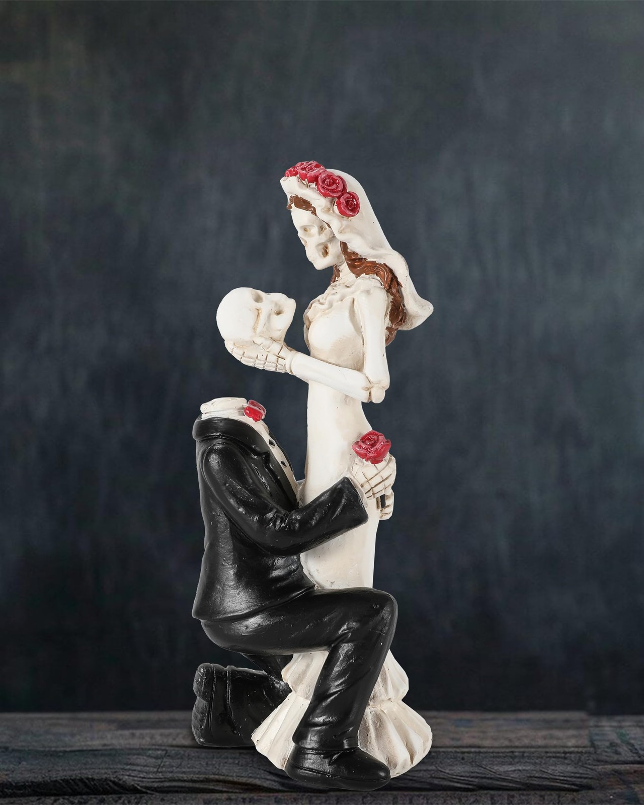 GoGnome Skeleton Bride and Groom 6.4'' - Dia De Los Muertos Figurines Day of ...