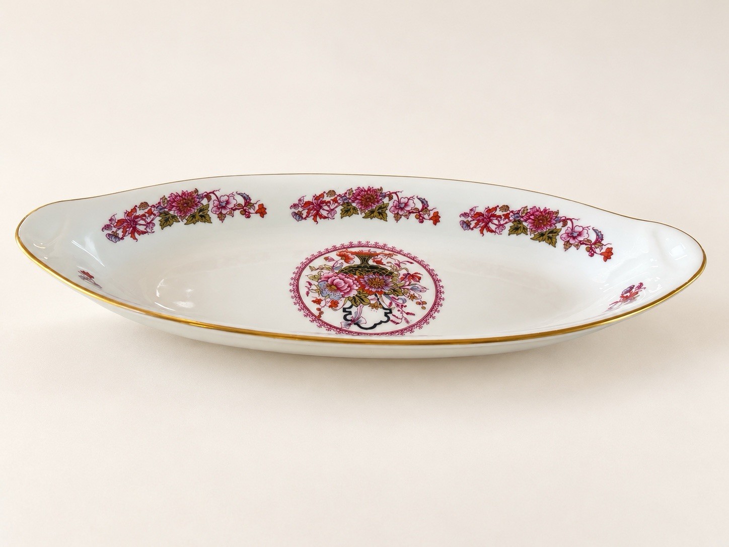 Vintage French Porcelaine de Couleuvre Ligne Limoise Serving Tray Vintage French Porcelaine de Couleuvre Ligne Limoise Serving Tray