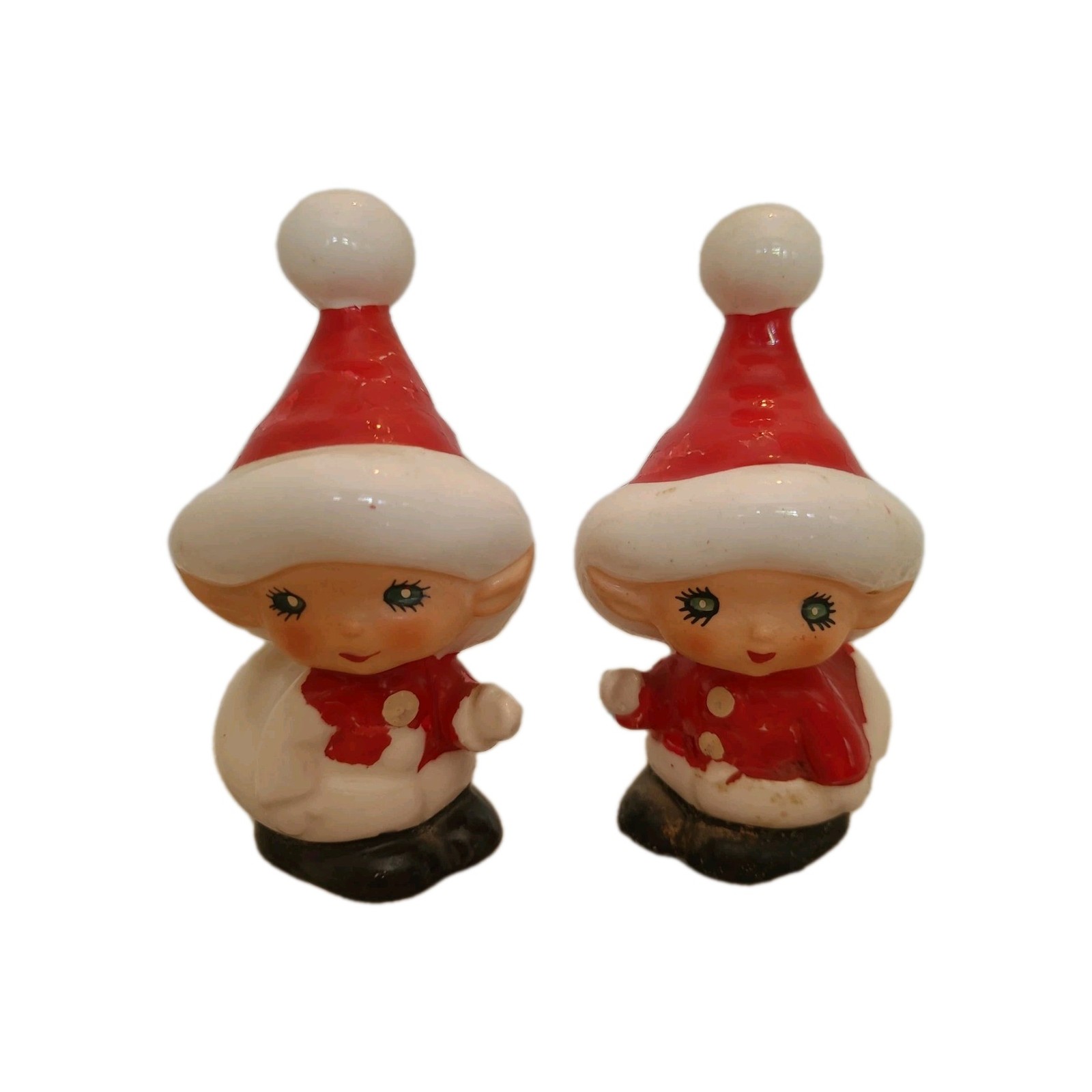 Vintage Lefton Santakins Elf Pixies, 1950s MCM Salt and Pepper Shakers Christmas Vintage Lefton Santakins Elf Pixies, 1950s MCM Salt and Pepper Shakers Christmas