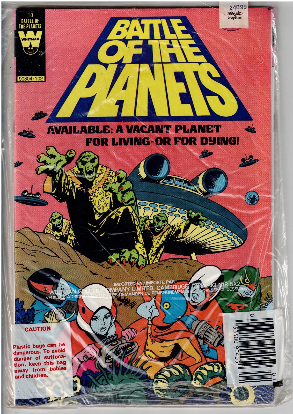 WHITMAN 2 PACK SEALED (1980) BATTLE OF THE PLANETS #10 LAST ISSUE FLASH GORDON #