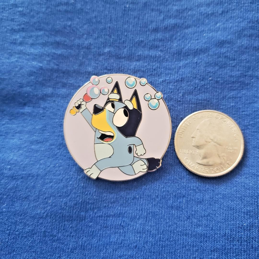 Bluey x Disney Parks - Bluey Playing with a Bubble Wand DISNEY PIN