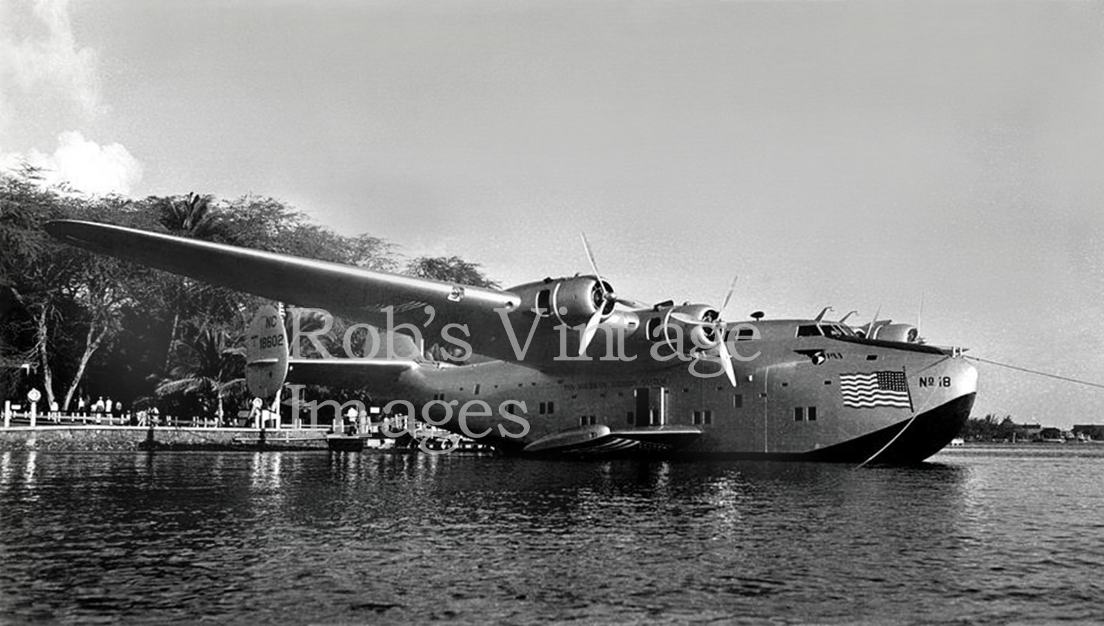Pan Am Clipper photo B-314 Airplane Flying Boat Boeing Clipper 2 18602 Pan Am Clipper photo B-314 Airplane Flying Boat Boeing Clipper 2 18602