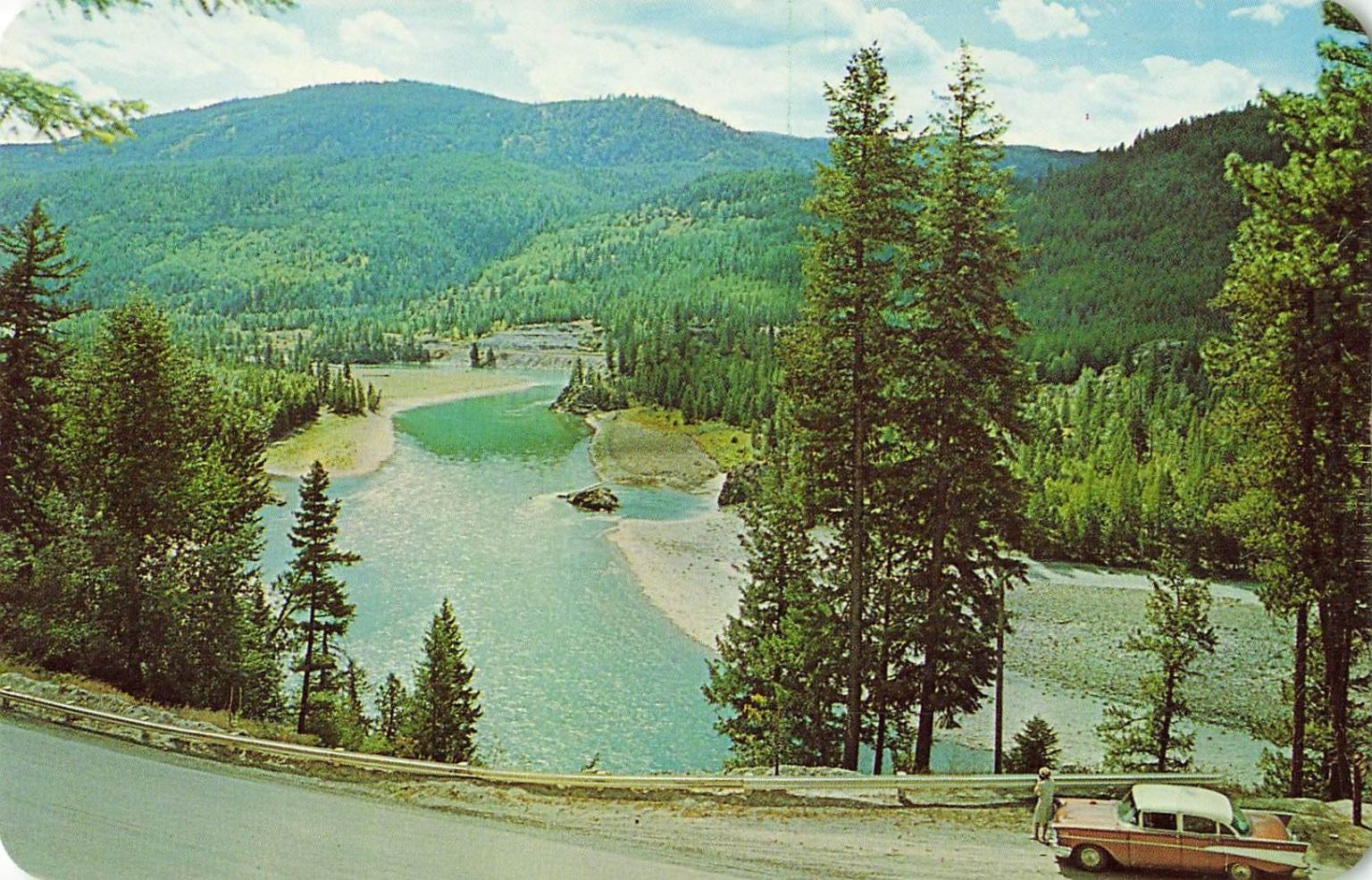 Kootenai River Montana Idaho Vintage Postcard Ross Hall Studio Dexter Press Kootenai River Montana Idaho Vintage Postcard Ross Hall Studio Dexter Press