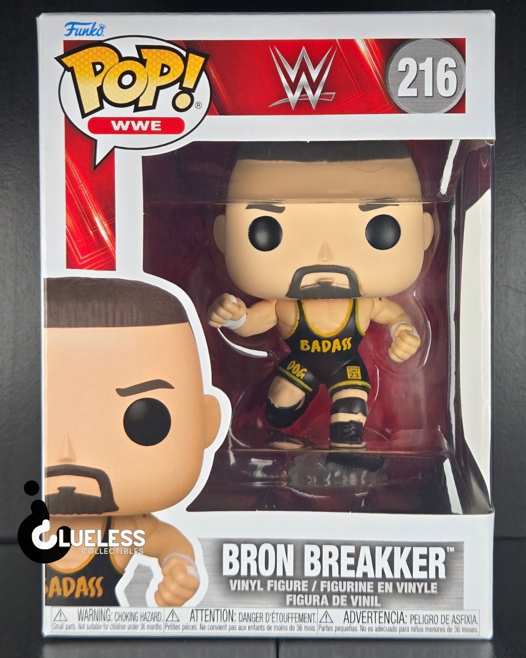 Funko Pop WWE Bron Breakker #216 And Pop Protector Funko Pop WWE Bron Breakker #216 And Pop Protector